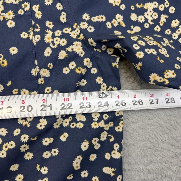 Quiksilver Cosmic Fields Classic Shirt Mens 2XL Navy Floral Button Up Resort - Picture 8 of 13